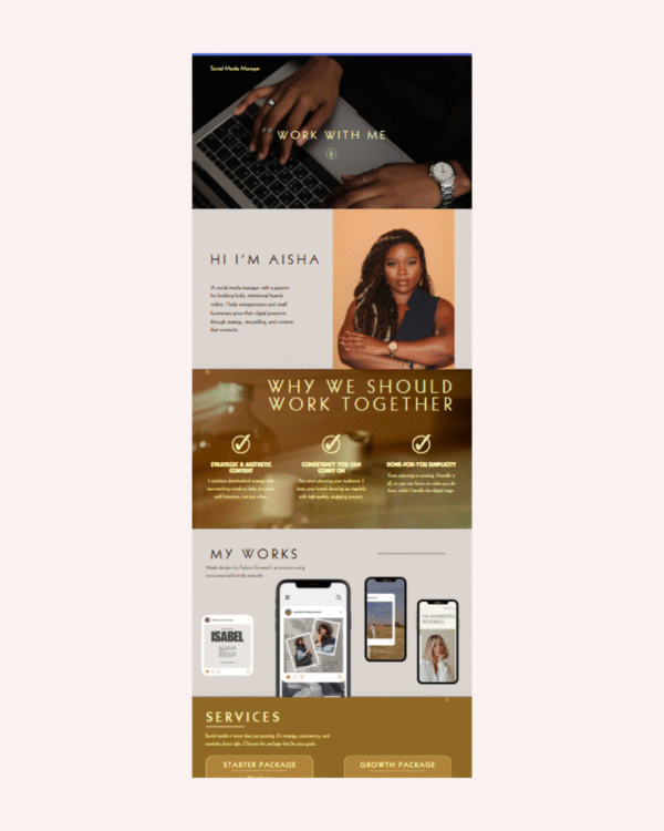 One-Page Portfolio Website Template