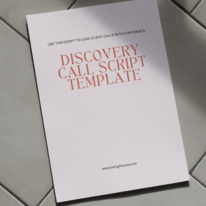Discovery Call Script Template